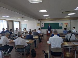 無線協会定期総会会場の様子
