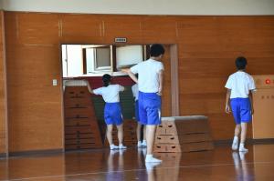 運動会準備（跳び箱）