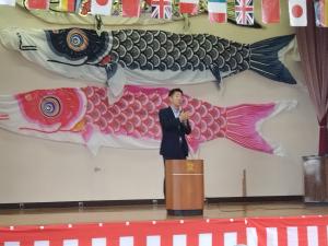 宇津賀ふるさと祭り市長あいさつ