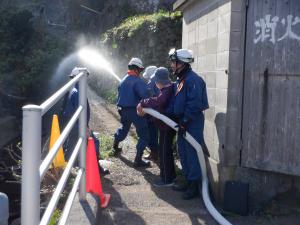 地区住民の初期消火
