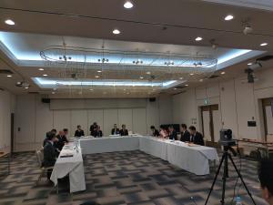 市長会の会場