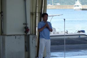市長あいさつの様子
