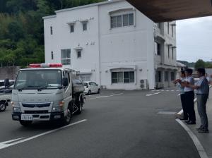 給水車出動
