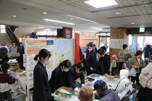 大津緑洋高校大津校舎探求学習防災班出展