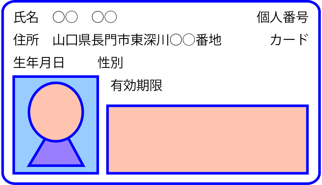 個人番号カード表面