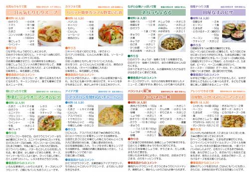 レシピ裏面