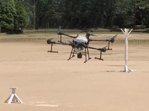 ドローンデモフライトの様子