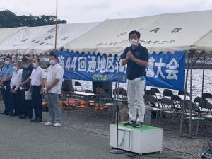 市長あいさつの様子