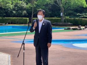 市長あいさつの様子