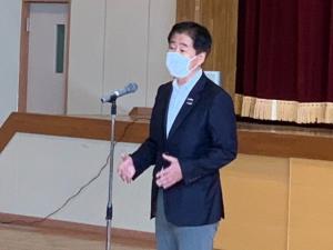 市長あいさつの様子