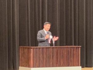 市長挨拶の様子