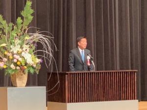 市長あいさつの様子