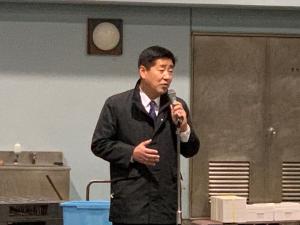 市長挨拶の様子