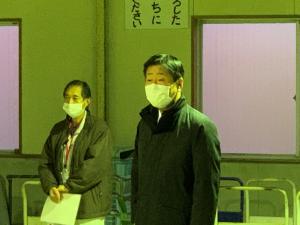 市長挨拶の様子（農）
