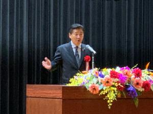 市長挨拶の様子