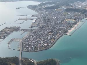 空から見た仙崎の様子