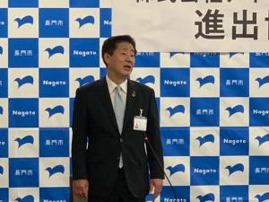 市長あいさつの様子