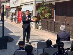 市長あいさつの様子