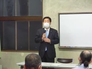 市長あいさつの様子