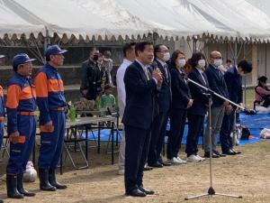市長あいさつの様子