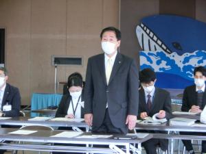 市長挨拶の様子（通）
