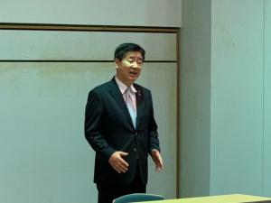 市長あいさつの様子
