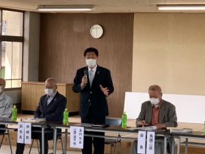 市長あいさつの様子