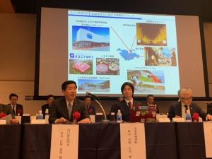 市長が長門市をPRする様子
