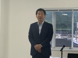 市長挨拶の様子