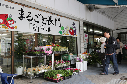 まるごと長門「旬」市場がショップ青海島内に移転