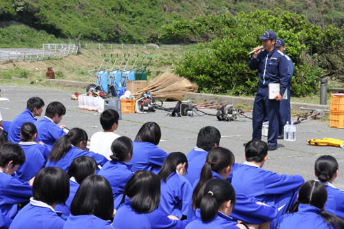 仙崎海上保安部より海の事故について説明