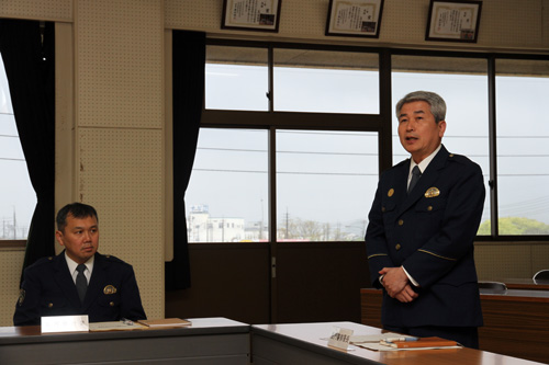 藤原署長のあいさつ