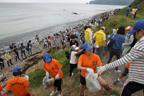 集積ポイントまでリレー方式で運ぶ