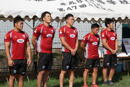 長門市出身の加藤選手を含む５名の選手が指導