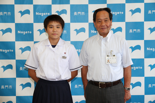 「第39回全国JOCジュニアオリンピックカップ夏季水泳競技大会」に出場する石川一葉さん