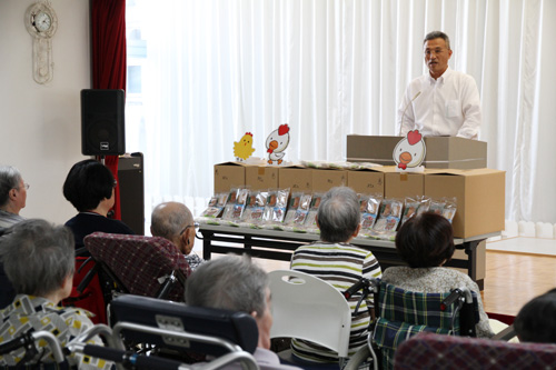 「来年もまた良い笑顔でお会いしましょう」と末永組合長