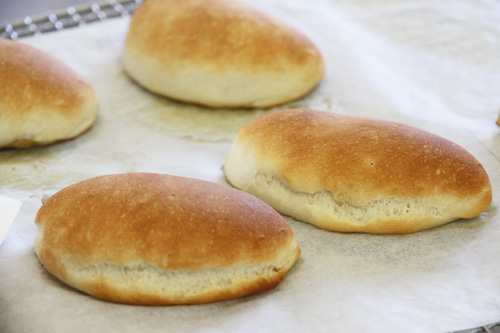 こんがりと美味しそうに焼きあがったピロシキ
