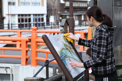 案内看板もきれいに