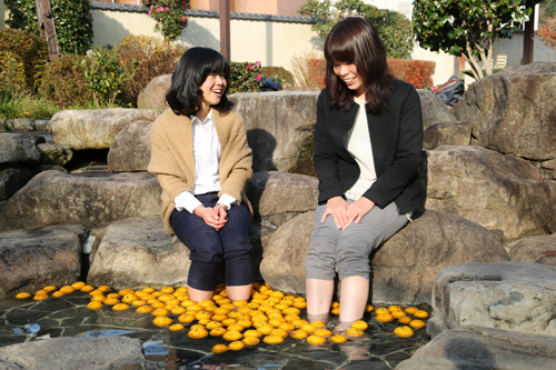 長門湯本温泉の足湯をはじめ、市内4ヵ所に「長門ゆずきちの湯」が開設