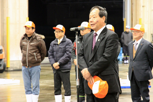 「キジハタの放流やアワビの中間育成の取組で新しい兆しが見えてきた」と大西市長