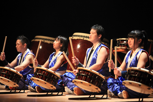 市内を中心に活動する日置地区の和太鼓グループ「鼓波会」