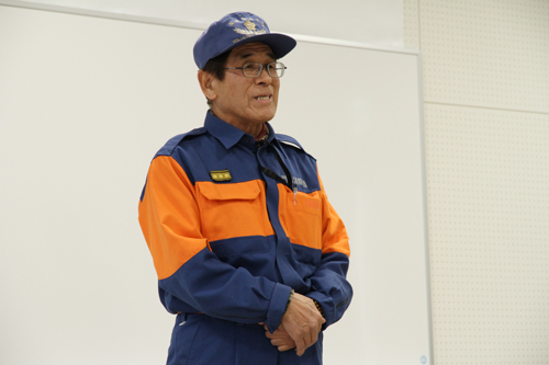 「車両やポンプは日々の手入れが大事」と流田団長