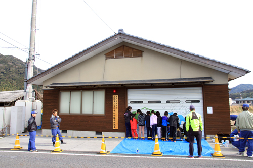 地域に親しまれる消防団を目指そうと中村部隊が企画した