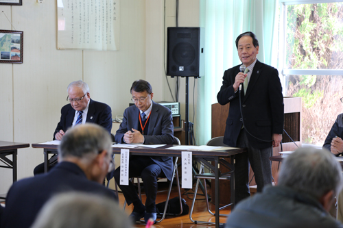 来賓の大西市長は「今後は農地をどう守り、所得向上につなげていくかが重要」と話した