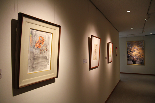 約60点の作品が展示されている
