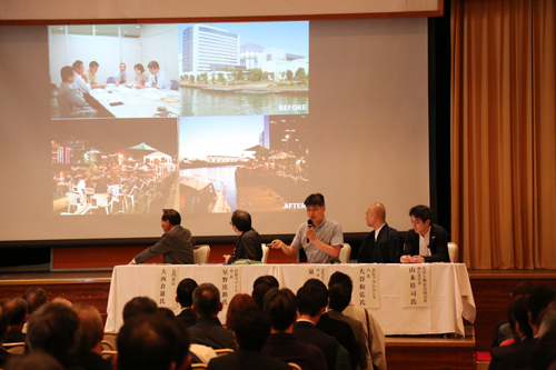 有限会社ハートビートプランの泉代表取締役は、自己紹介を兼ねてこれまでの事例を発表