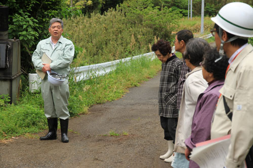 「災害を未然に防ぐためにも、日ごろの点検が大事」と磯部副市長