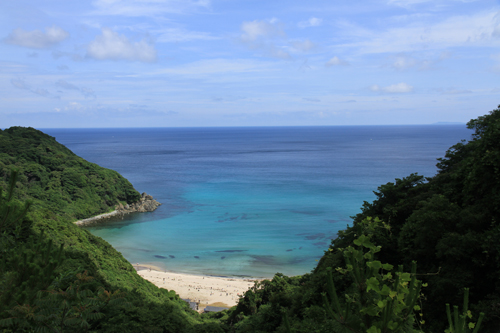 海水浴場としての水質AAの評価を受けた二位ノ浜海水浴場の海開きは7月6日（木曜日）