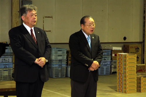 「公的市場は安心安全な農産物の安定供給という大事な役割を持つ」と小田組合長