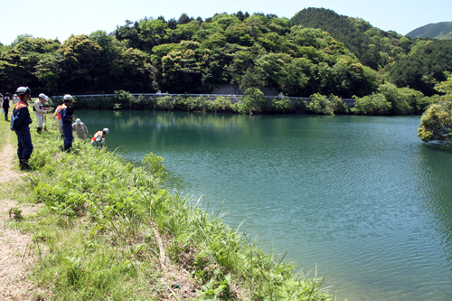 市内には16か所の危険ため池があり、崩ノ河内第1ため池は貯水量が126,000立米と最大規模